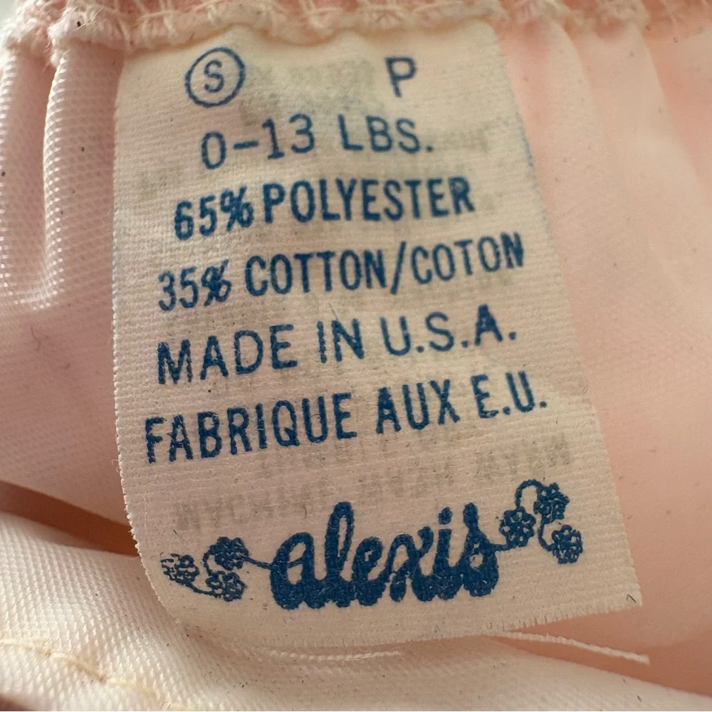 Vintage pink ruffle flower rosette diaper coverup newborn photoshoot bloomers